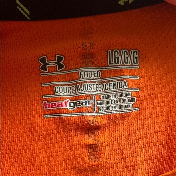 Under Armour Orange Athletic Short Sleeve Tee - Picture 2 of 6